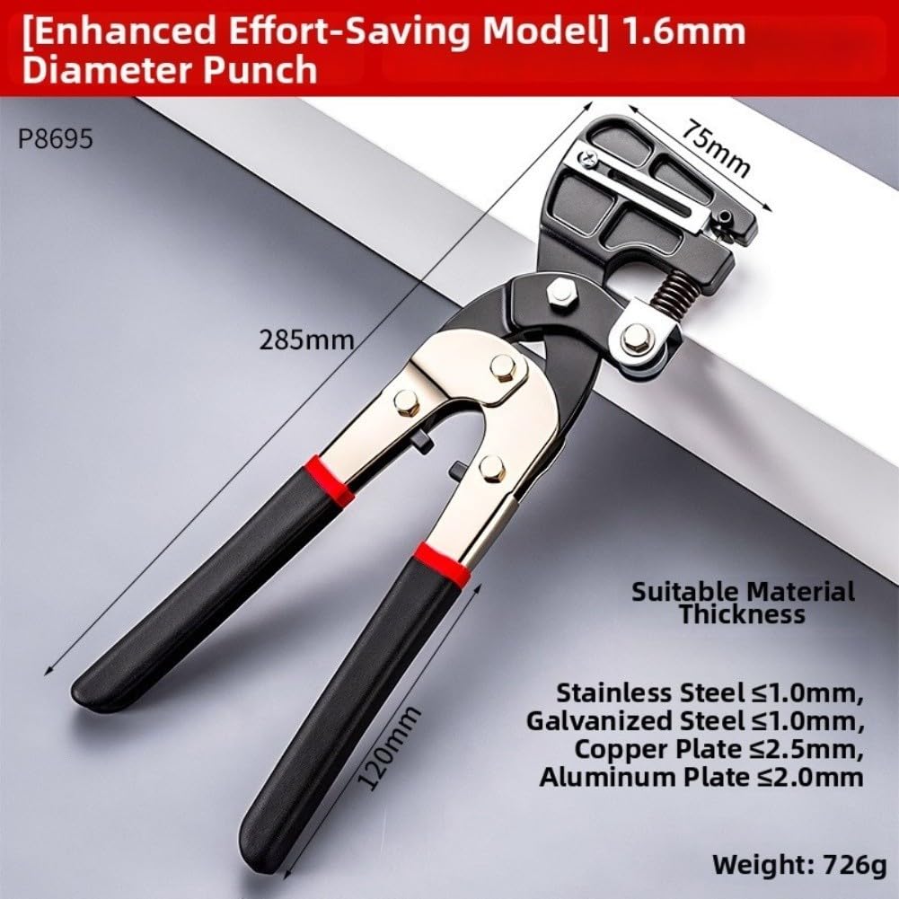 Alicate Sacabocados Metal Ajustable 42mm para acero Alicate Sacabocados(3.2mm)