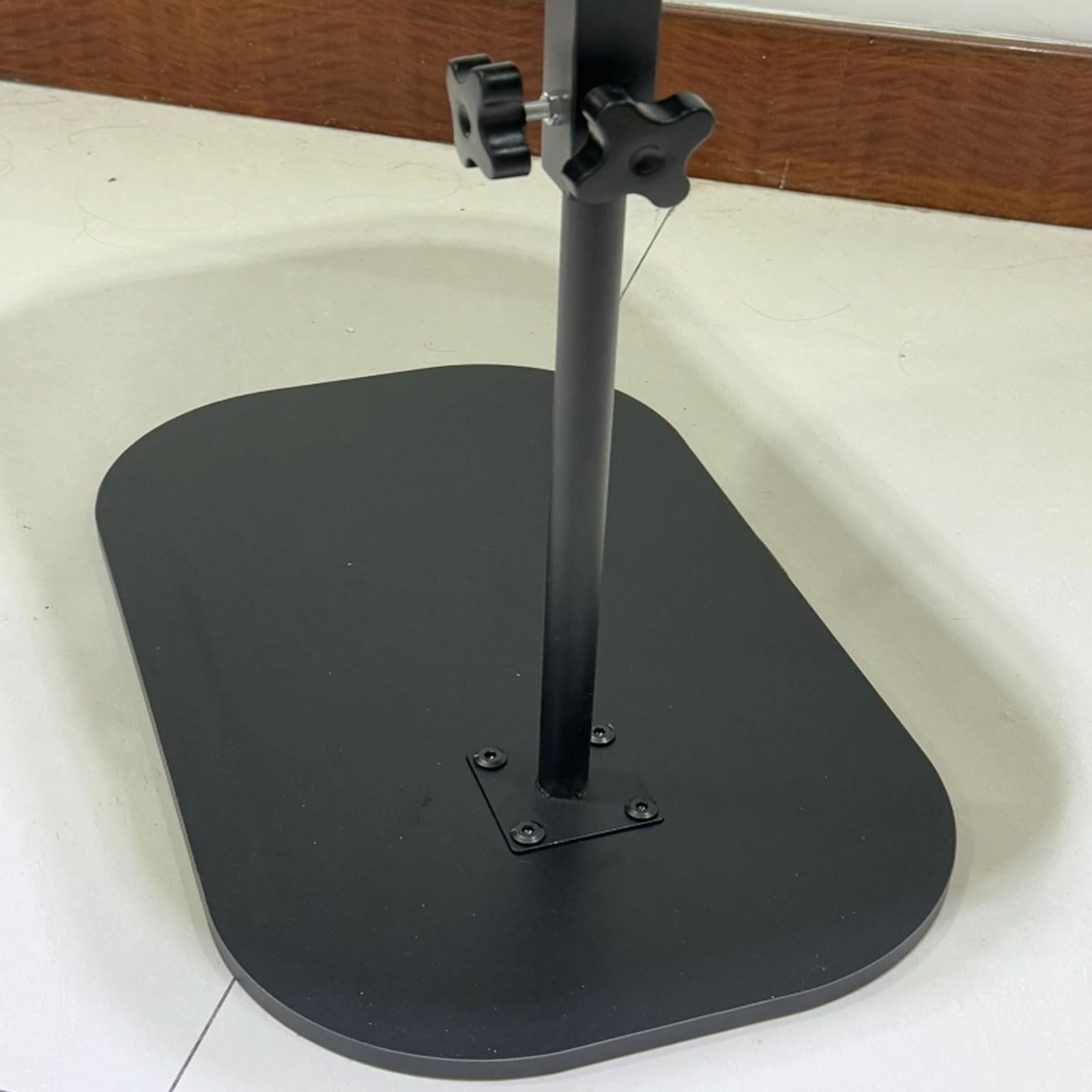 Mesa Auxiliar Regulable en Altura Mesita de Noche de Tablero Artificial, Mesita de Noche de Dormitorio, Tablero Engrosado Giratorio 360°, para el Hogar, Hospital(Brown)