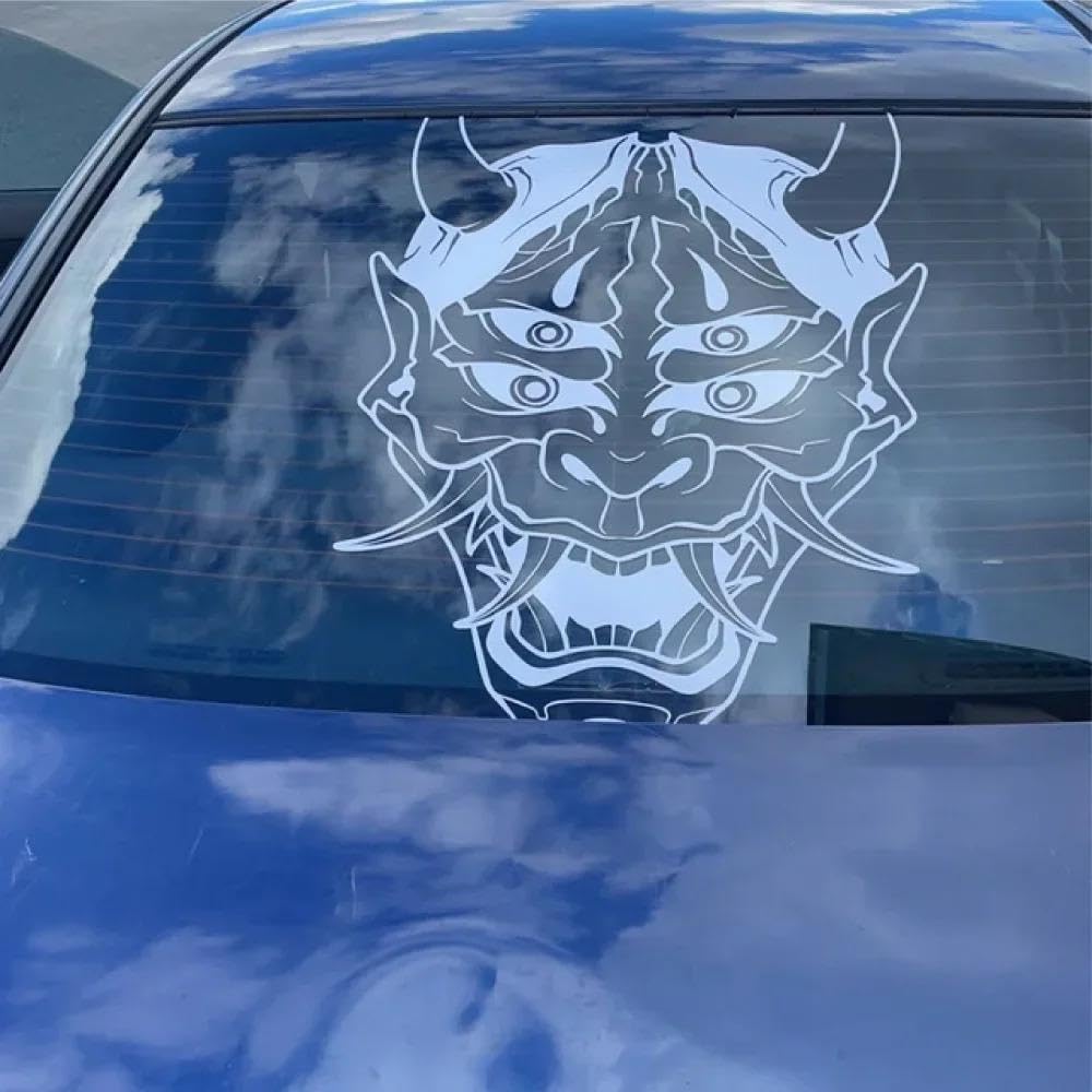 Decalcomanie Per Auto In Vinile Con Teschio Adesivi SUV Per Auto Antigraffio Impermeabili Per La Decorazione Del Parabrezza Della Porta Finestra(G,55cm x 33cm)