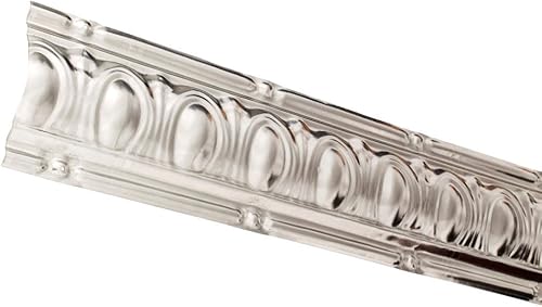 Miniatura 2 de Great Lakes Tin Huron Moldeo de corona sin terminar  Muestra de 6 pulgadas  Perfecto para proyectos de bricolaje y renovación del hogar  Fácil de