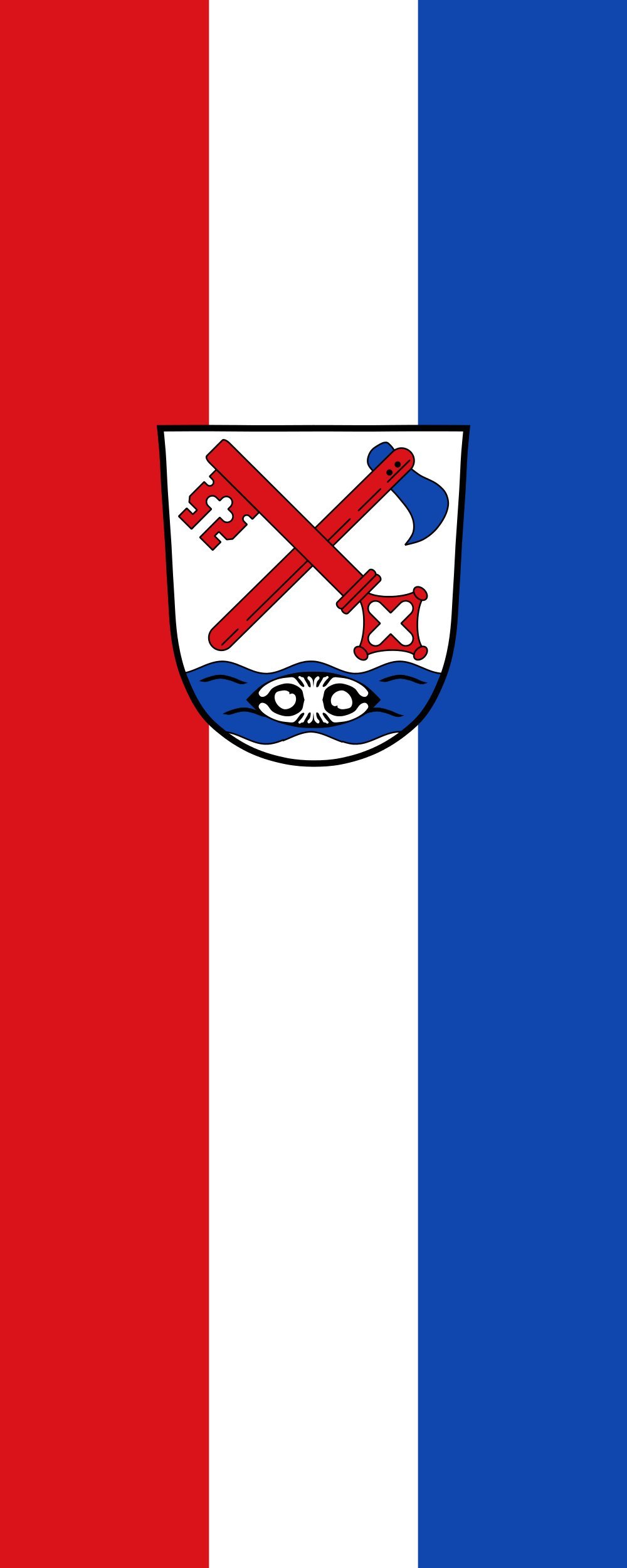 Drapeau Rott portrait 300x120cm aux finitions soignées avec surface de 3.5m²