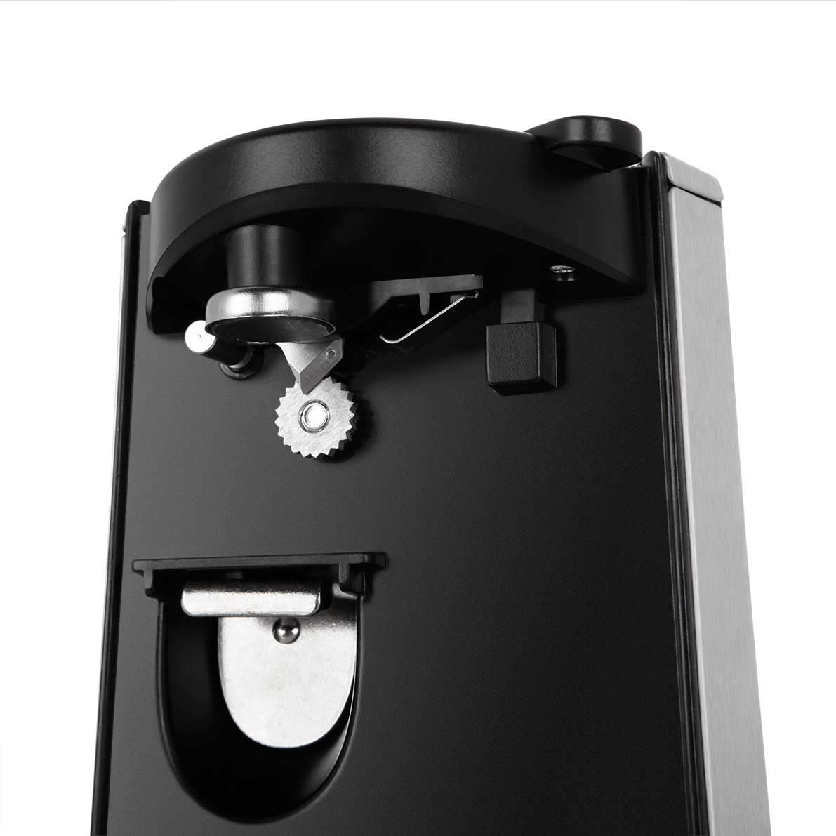 Orbegozo CU 6500 - Apriscatole elettrico, apribottiglie e affilacoltelli inclusi, accensione automatica a pressione, potenza 60 Watt