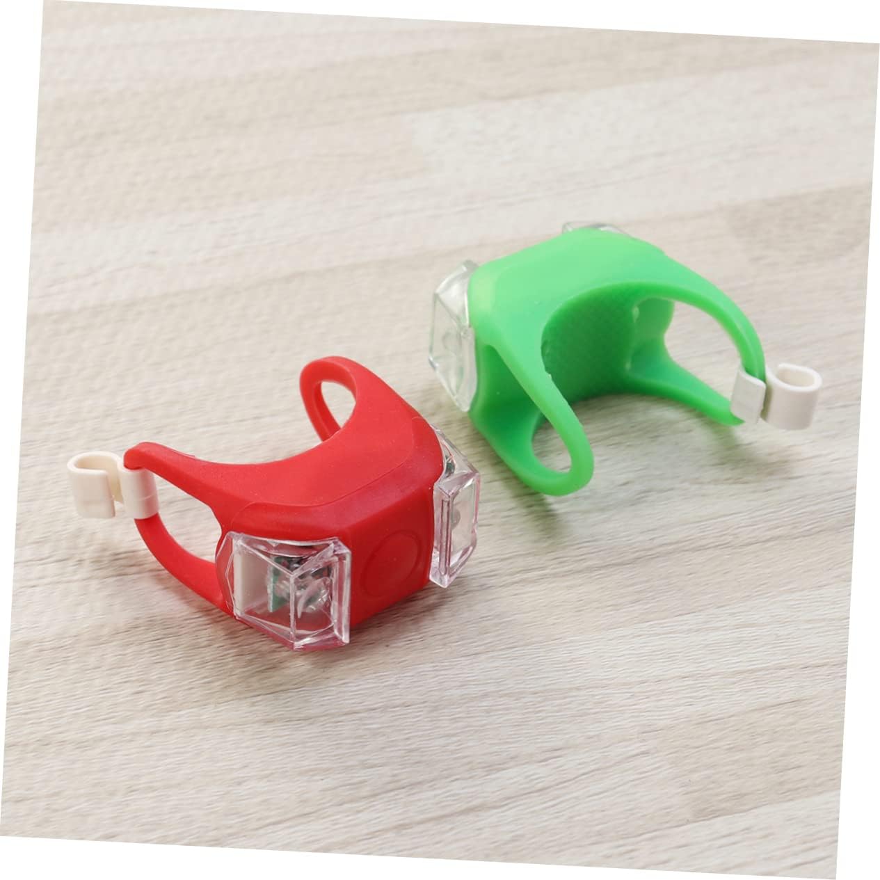 Sosoport Bike Light Set 1 Red Green Waterproof Sturdy Silicone Tool Installation for Cycling Safety