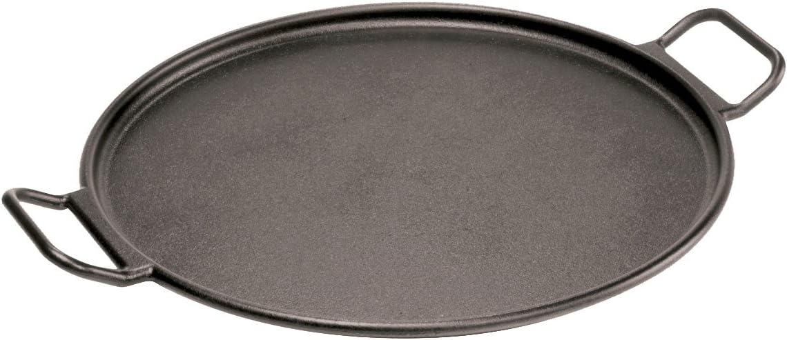 P14P3 Cast Iron Baking Pan, 14", Black
