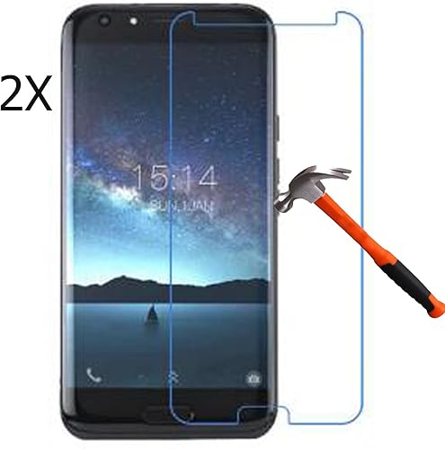 2  X vetro temperato pellicola protezione schermo per Doogee bl7000  Premium Screen Protector pellicola vetro temperato pellicola protezione schermo Clear