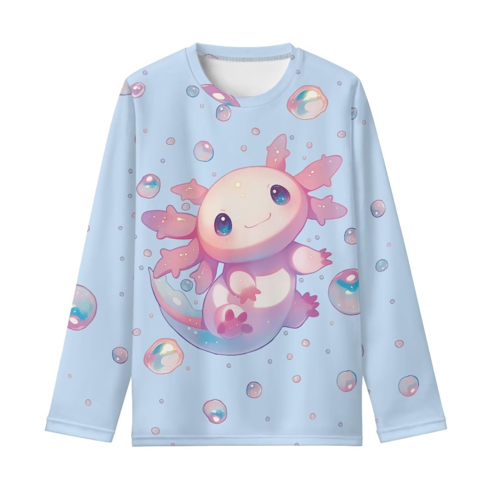 Girls Long Sleeve Shirts Casual Crewneck Soft T-shirts for Girls 3-16 Years Old
