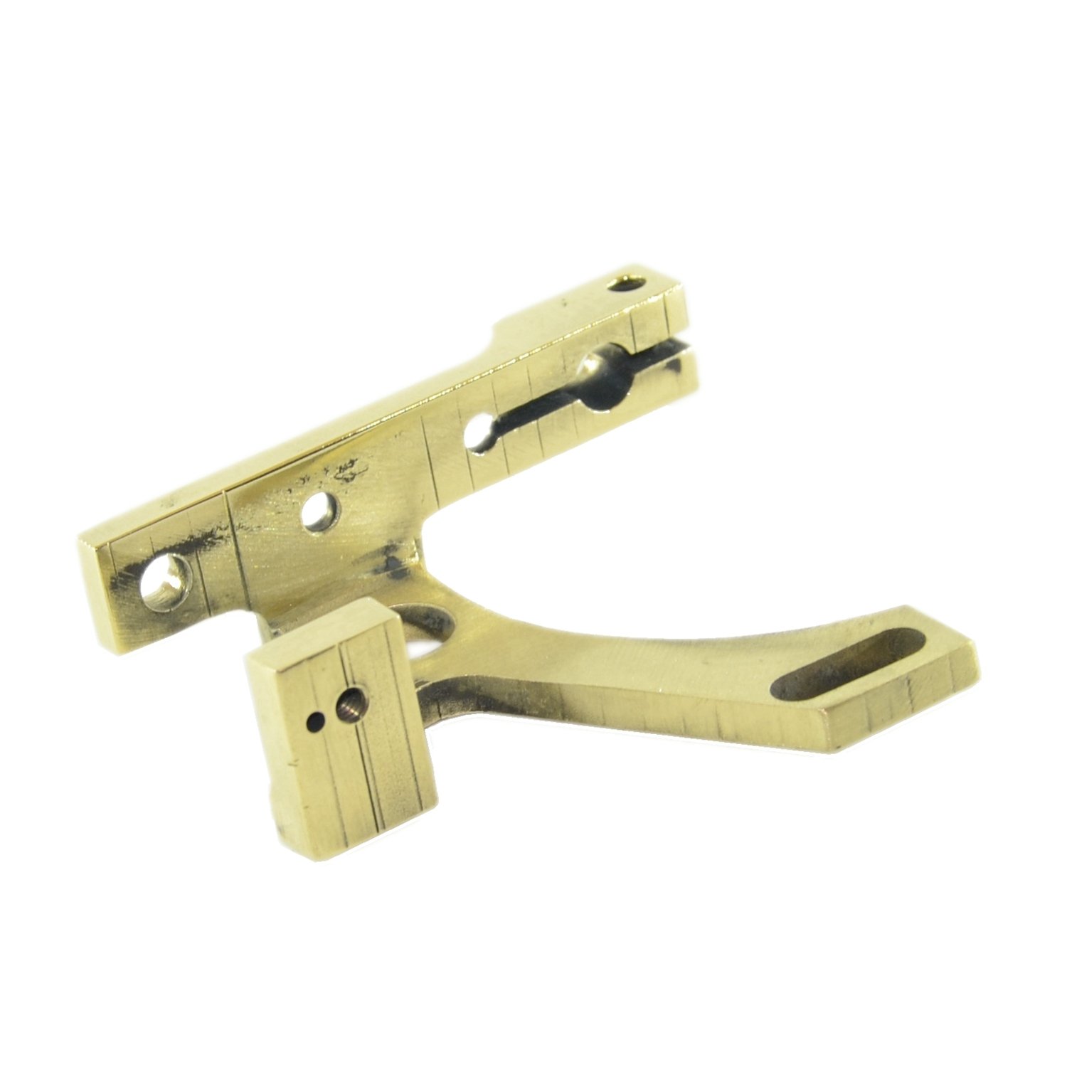 1PC PROFESSIONAL SOLID BRASS COIL TATTOO MACHINE FRAME US 8-32 THREAD COMPATIBLE WITH 1.25 INCH COILS & 1MM YOKE PRECISION WIRE CUT DURABLE FRAME FOR LINER & SHADER MACHINES FB-10