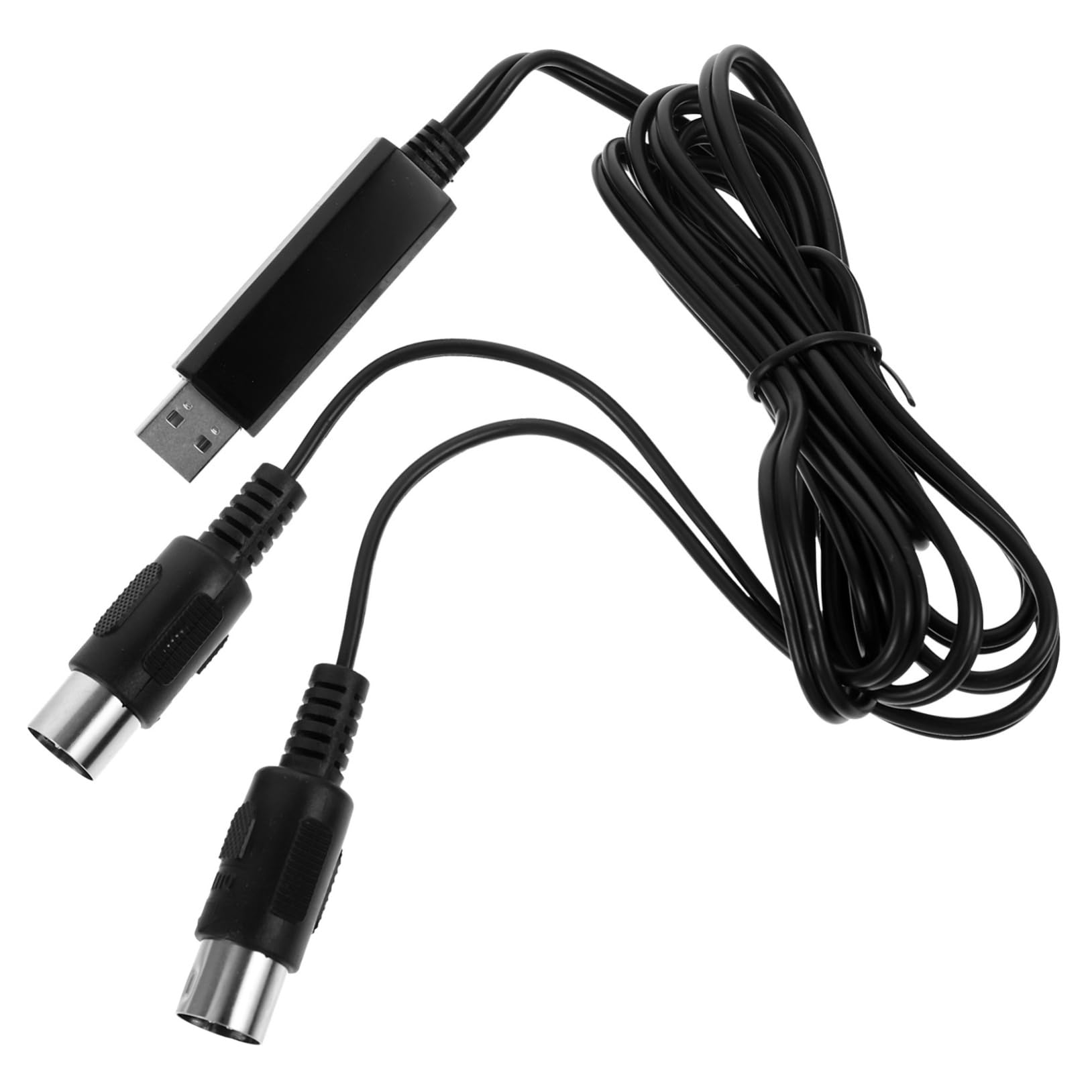 ibasenice 3pezzi Cavo Convertitore Midi Usb Per Tastiera Musicale Adattatore Professionale Per Pc Laptop Compatibile Con e Trasmissione Dati Veloce e Stabile