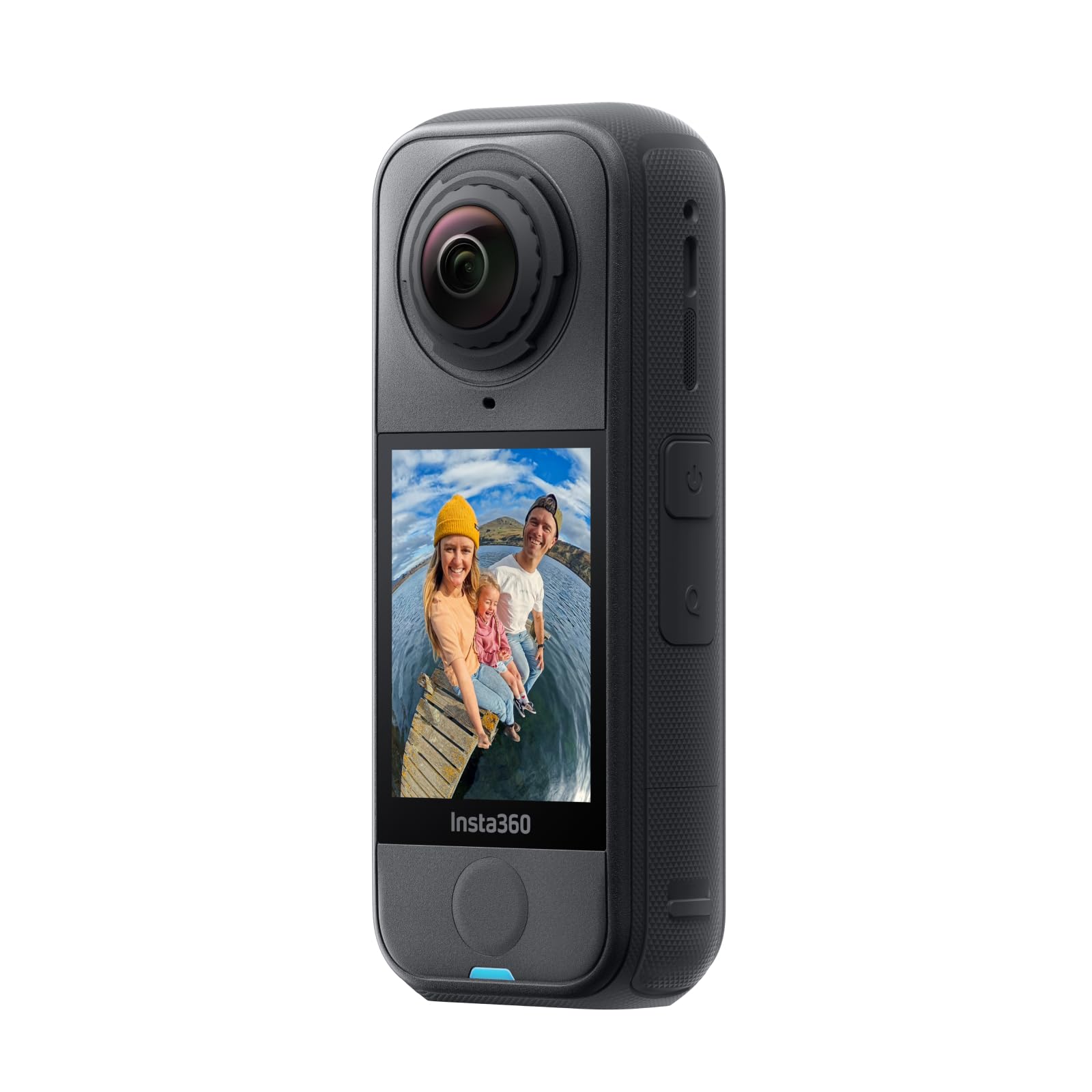 Insta360 X4 Air, Videocamera 8K 360 leggera, Selfie stick Invisibile, lenti sostituibili, cover antivento integrata, stabilizzazione FlowState, prima registri poi inquadri