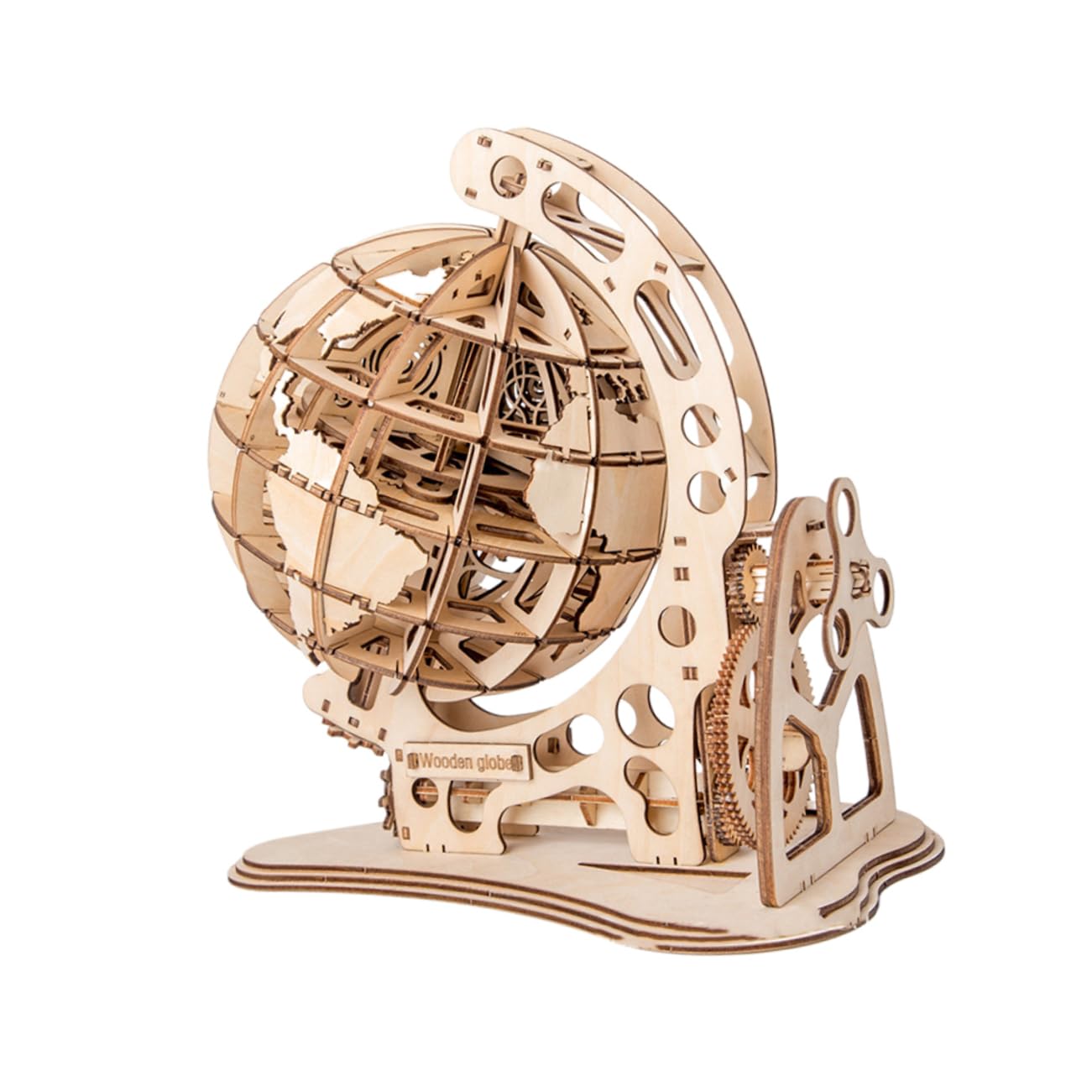 Puzzle globe 3D bois assemblage DIY ornement maison Besportble