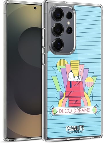 Miniatura 189 de Head Case Designs Funda de gel suave con licencia oficial de Peanuts House Snoopy Deco Dreams compatible con Samsung Galaxy S23 5G Casa,Blue