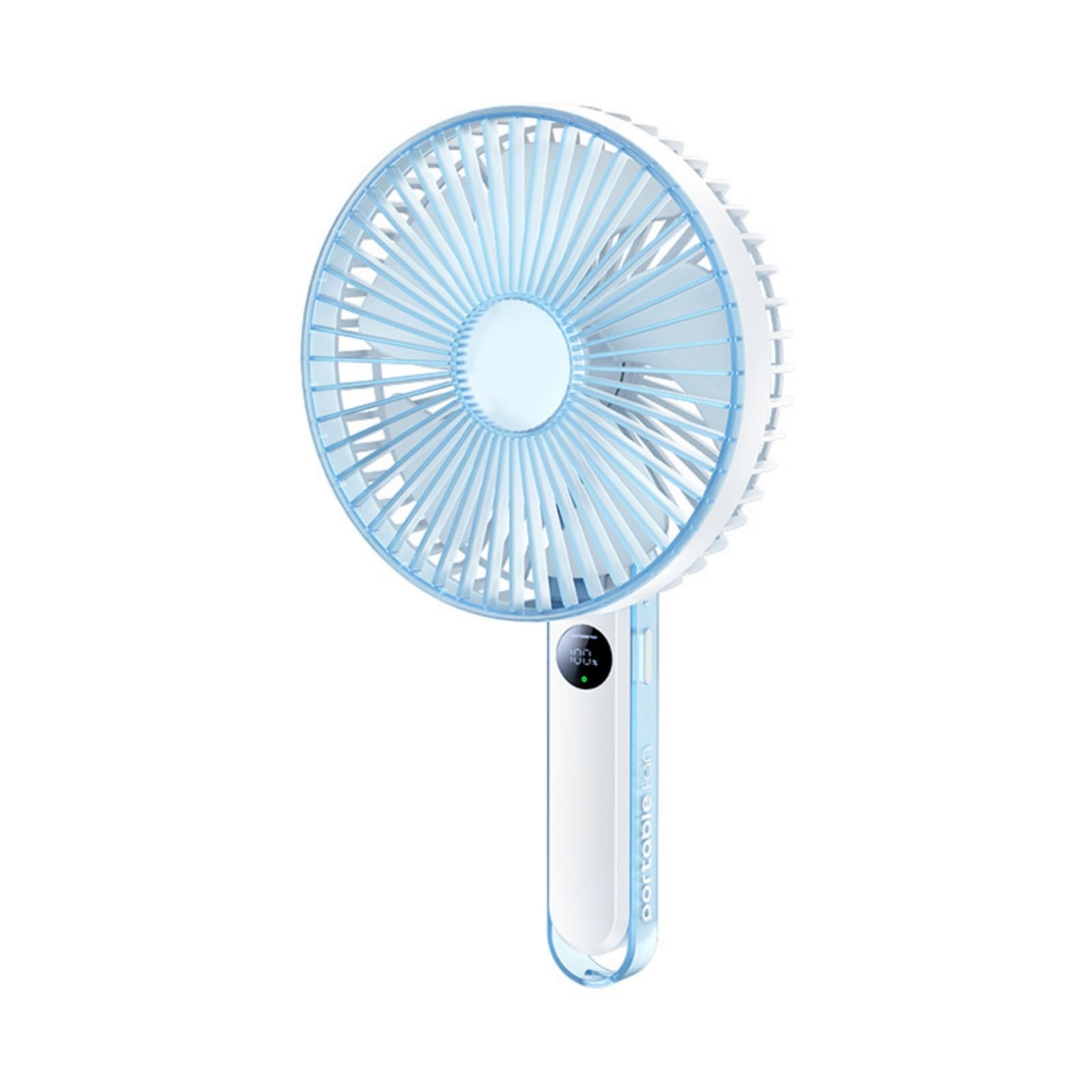 Ventilateur rechargeable circulation de l'air à affichage LED haute performance