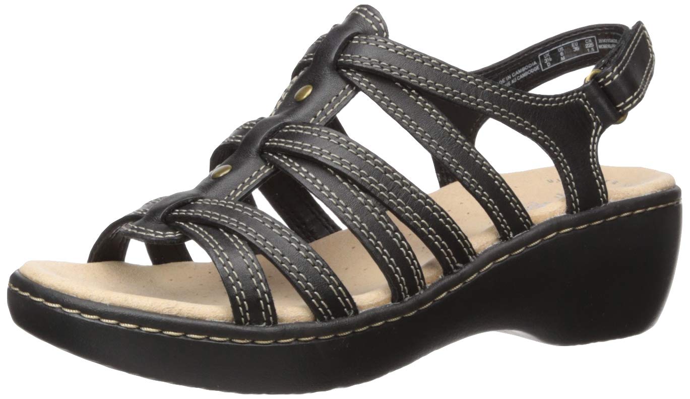 clarks delana curve wedge sandal