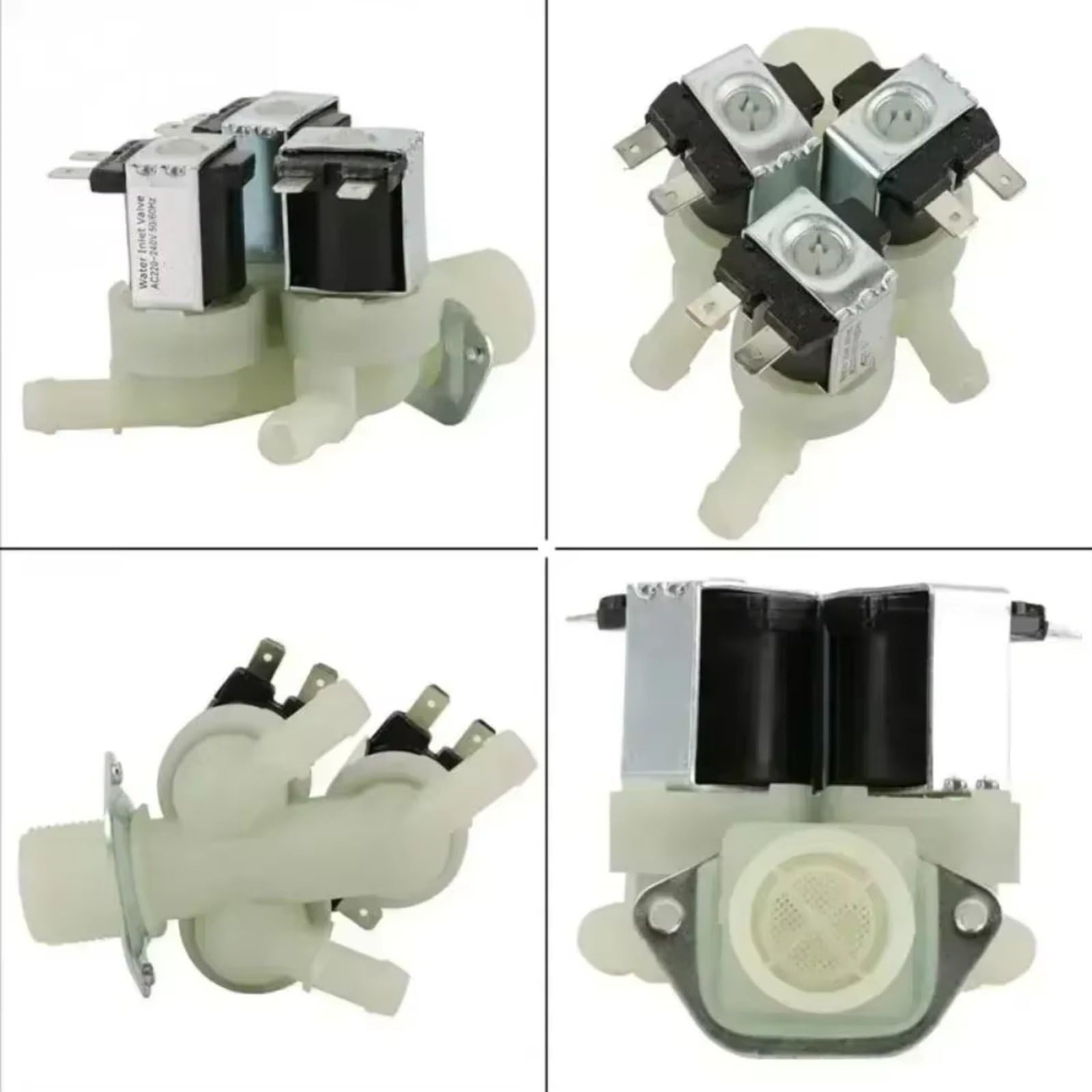 Electrovalvula Entrada Lavadora Para LG Válvula Solenoide De Tres Vías AC220V Accesorio Para El Baño Del Hogar Válvula De Entrada De Agua Lavadora De Tambor