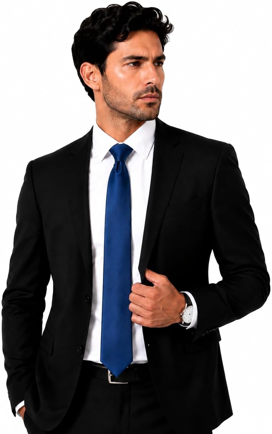 Gravata Tradicional Luxo Homens Slim Fit.