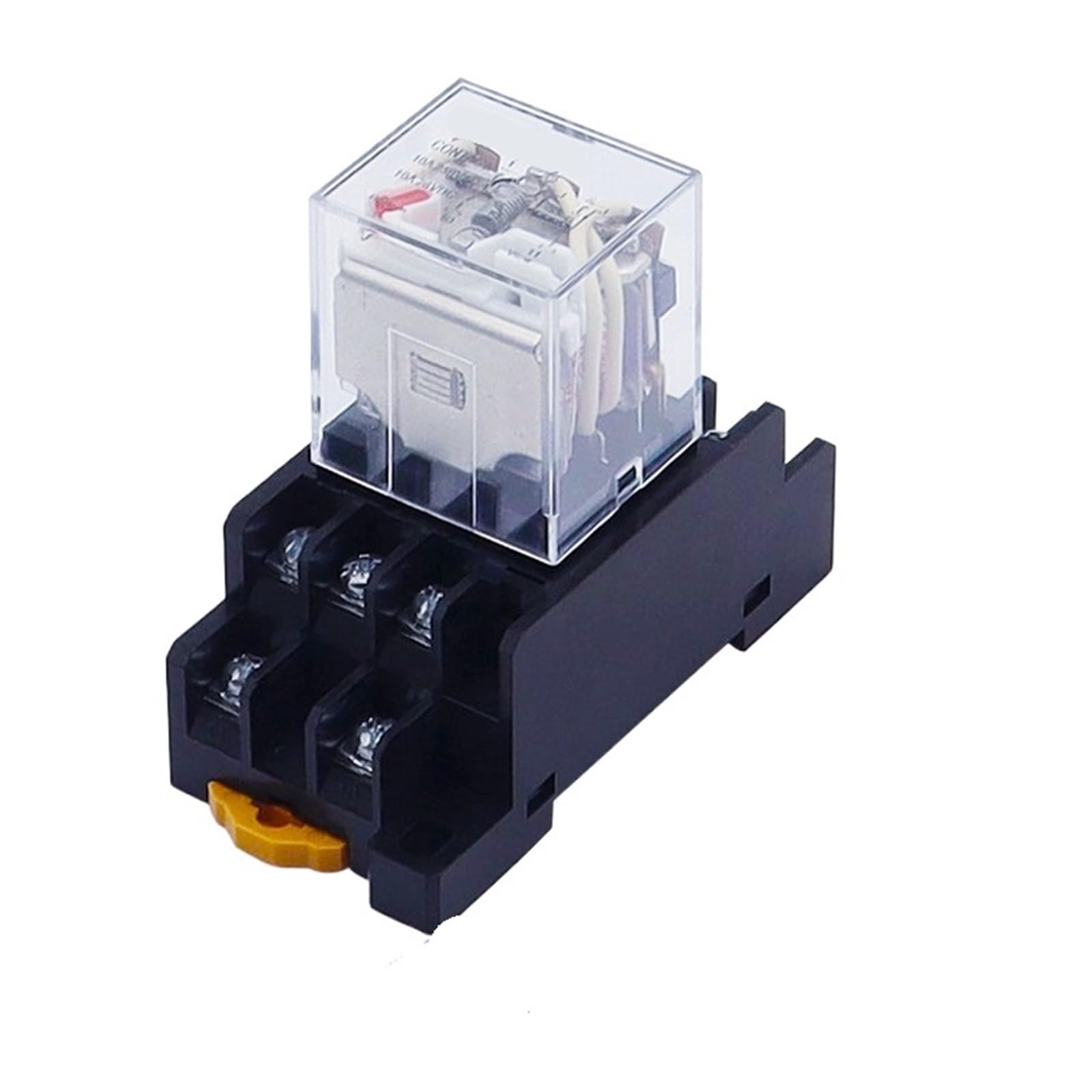Relé intermedio LY3NJ HH63P, 10 A, microrelé electromagnético pequeño, CA/CC 12 V/24 V, CA 110 V, 220 V, 380 V, con base de zócalo de 11 pines, PTF11A(AC 12V)