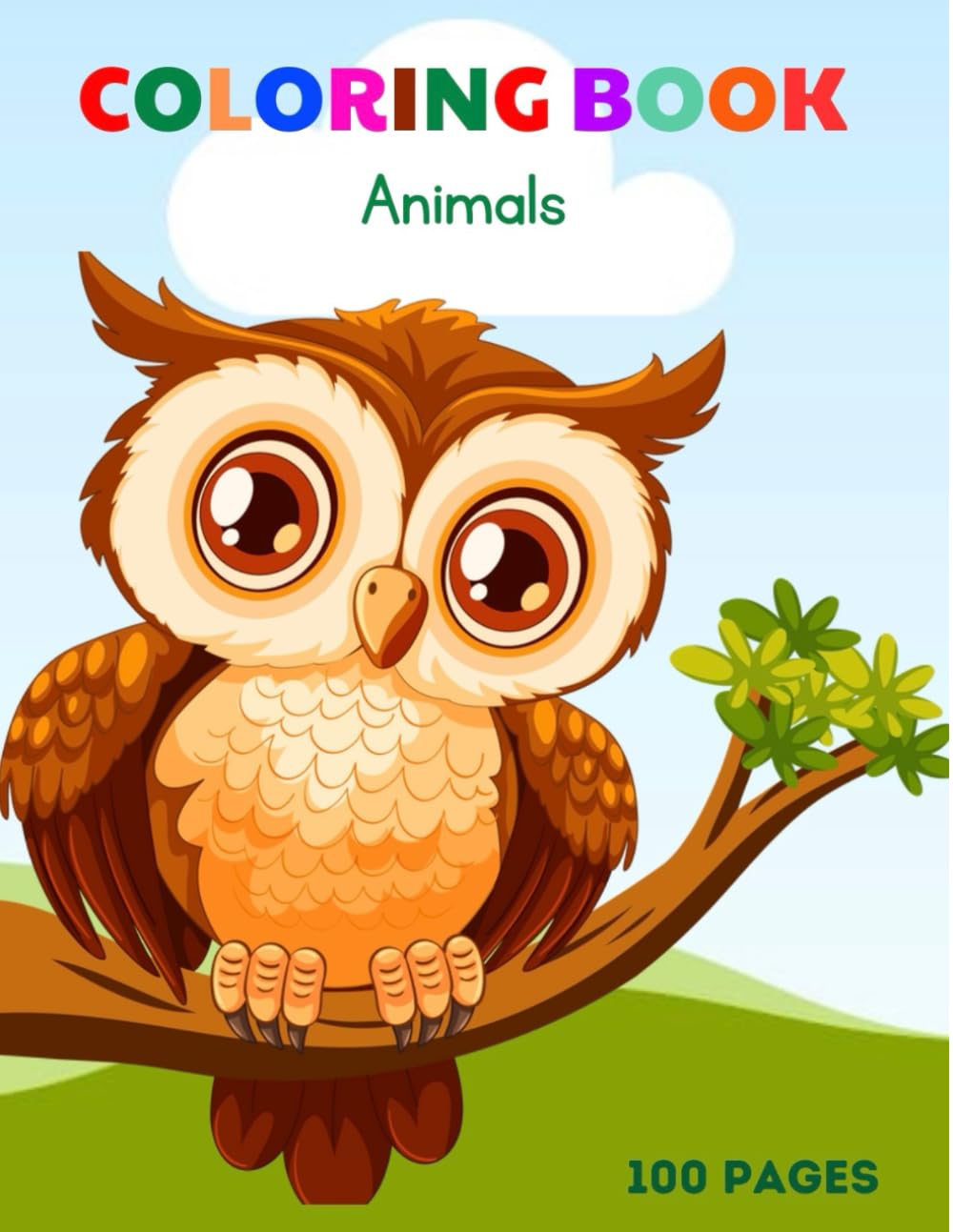 Animals Coloring Book dedicated for kids, full of captivating images of various animals. With 100 pages, each illustration gives little artists the