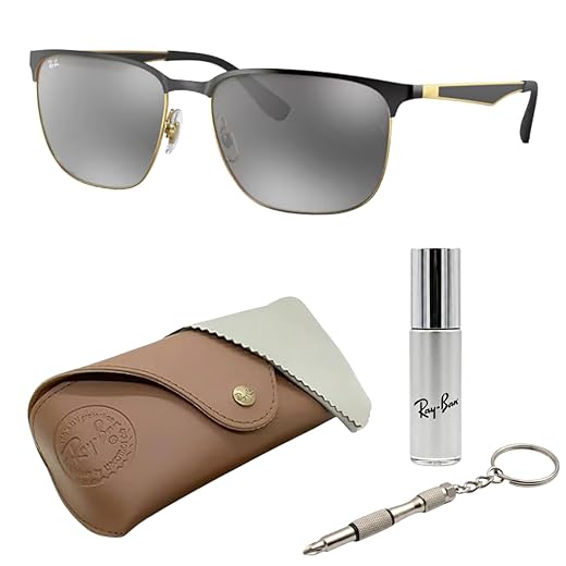 Ray-Ban RB3569 Óculos de sol quadrados para homens e mulheres com kit oficial RAYBAN Eyewear