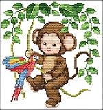 CaptainCrafts New DIY Art Stamped Cross Stitch Kit Pre-Printed Pattern Counted Embroidery Kits -...