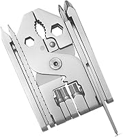 Vista 3 de Alicates múltiples, 25 en 1 de acero inoxidable multifuncional alicates multi herramientas conjunto con funda, herramientas de bolsillo portátiles