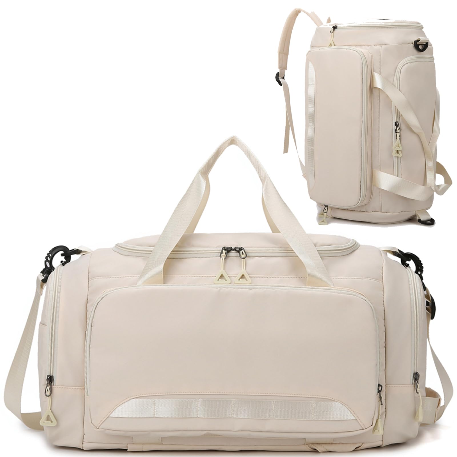 Sporttasche Damen Herren Reisetasche, SUNYBLIS Sporttaschen 40L mit Schuhfach Nassfach Sportrucksack Wasserdicht Trainingstasche mit Rucksack Weekender Handgepäck Travel Gym Tasche Duffle Bag