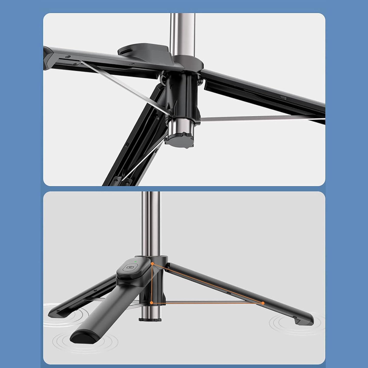 Portable Selfie Stick Tripod with Remote Cellphone Stand for 14 13 12 Vertical Compact Selfie Stick