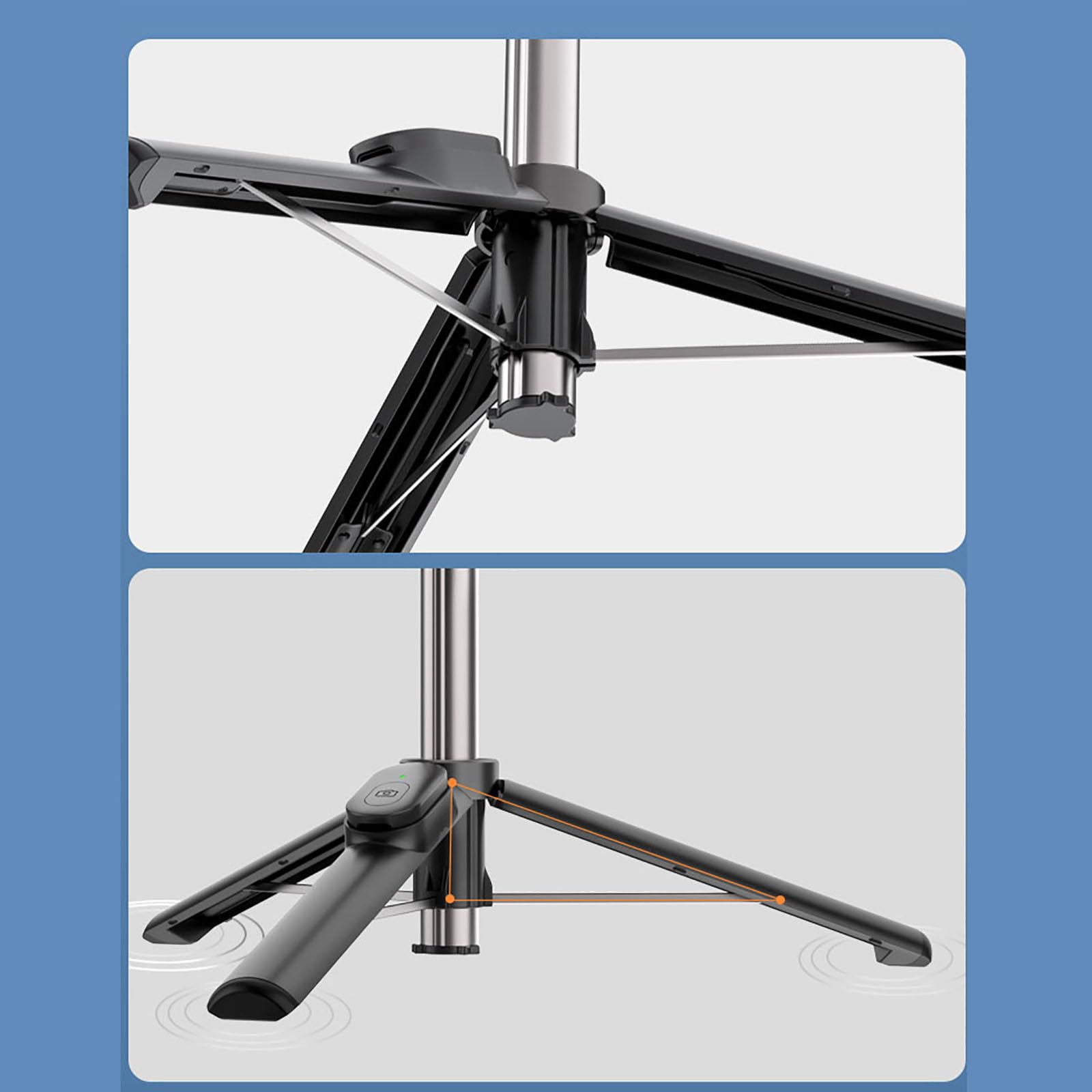 Treppiede magnetico per selfie stick con supporto per telefono remoto per selfie stick da viaggio serie 15 14 13 12 con funzione