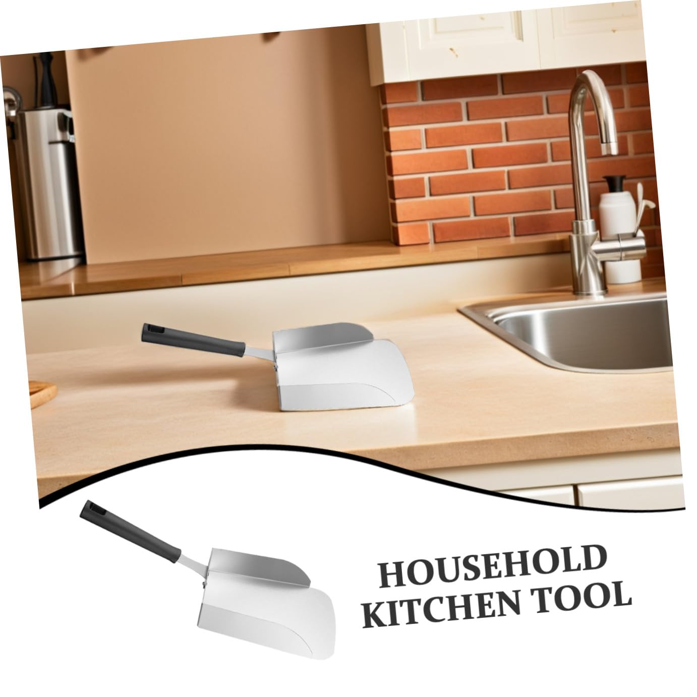 Pala de Acero Inoxidable para Servir Comida, Diseño Ergonómico