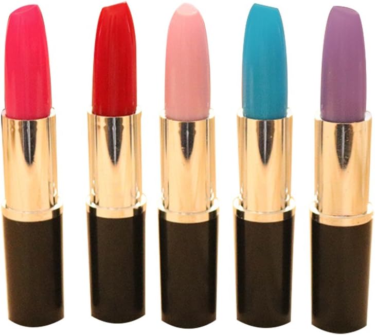 Uesae Creative Pen Ballpoint Pens Office School Stationery Supplies Gel Ink Pen Type shape of Lipstick kawaii 5pis 7CM