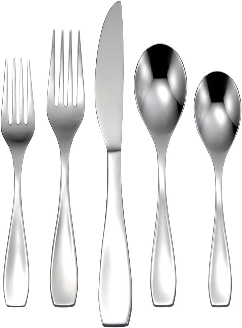 Oneida Calm 45 Piece Everyday Flatware 18/0 Stainless