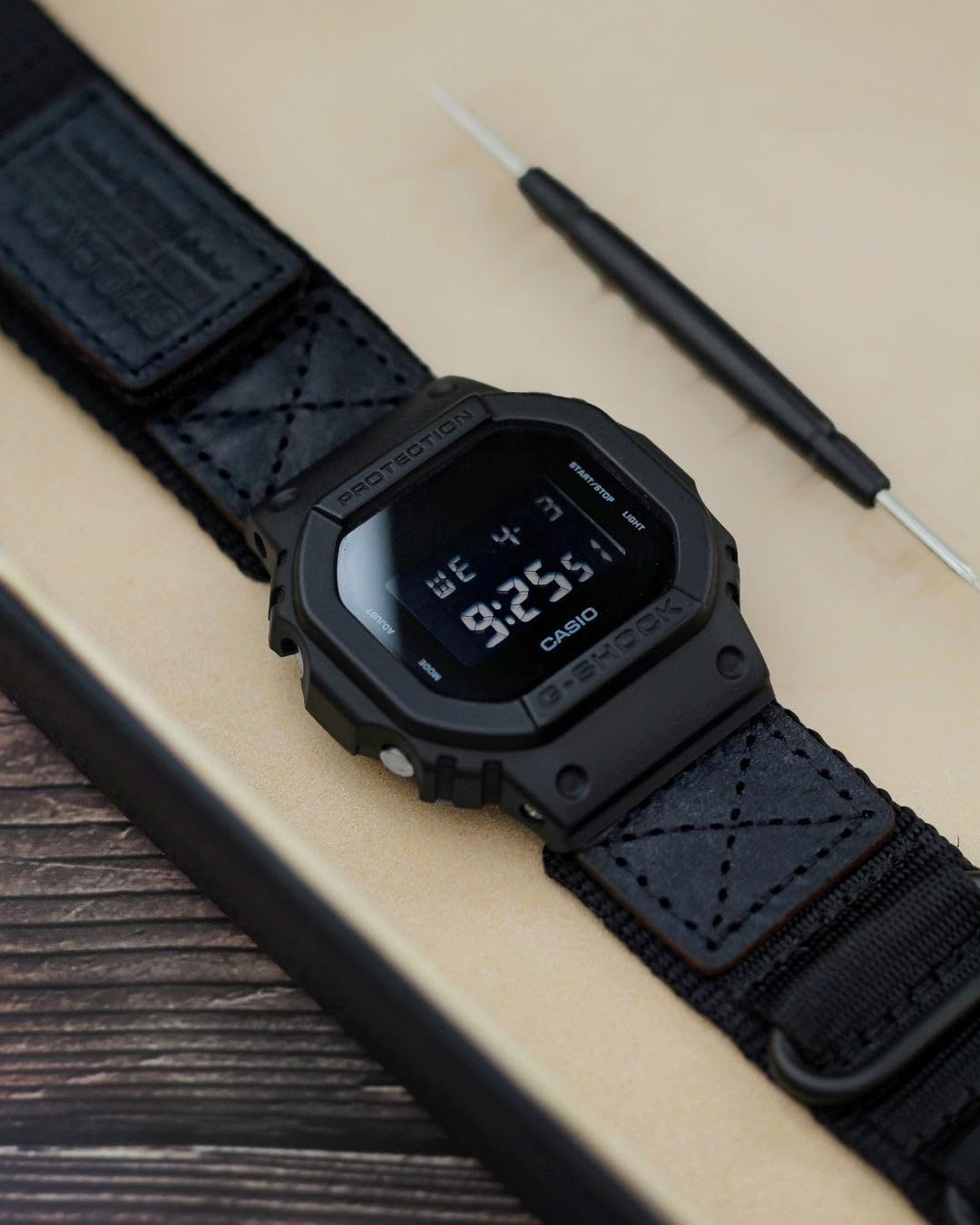 Replacement Watch Band Strap for Casio Mens G-Shock GD-120/GD-350/GA-100/GA-110/GB-5600,Upgraded Three Buckles 16mm Nylon Watch Band?Package Included: 2 X Casio Watch Bands?