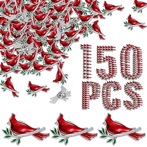 Jexine 150 Pcs Memorial Cardinal Sign Pins Set Funeral Pocket