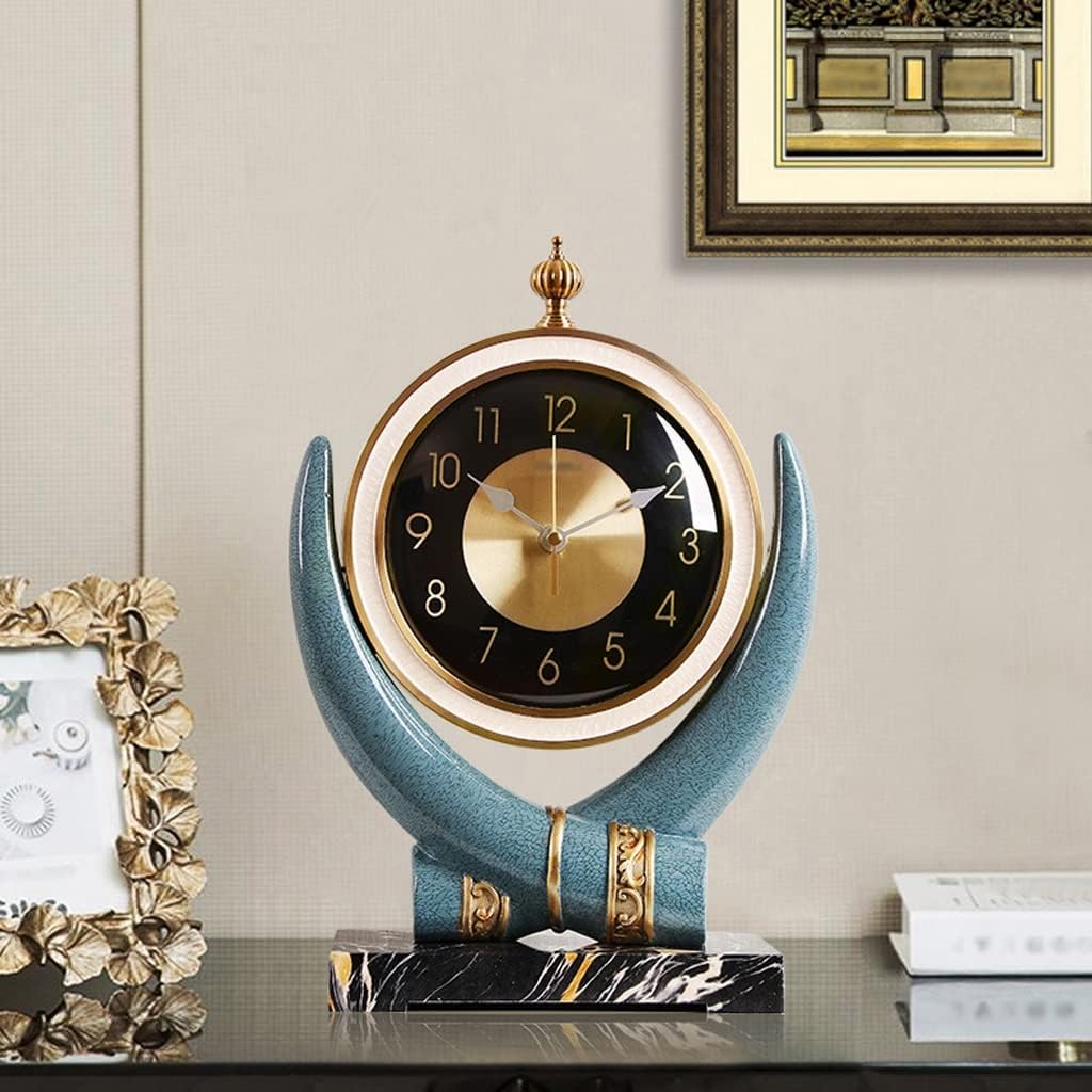 Desk Clock Modern Light Luxury Clock Table Clock Living Room Creative Fashion Home Desktop Clock Ornaments Simple Table Clock Small and Exquisite Table Clock