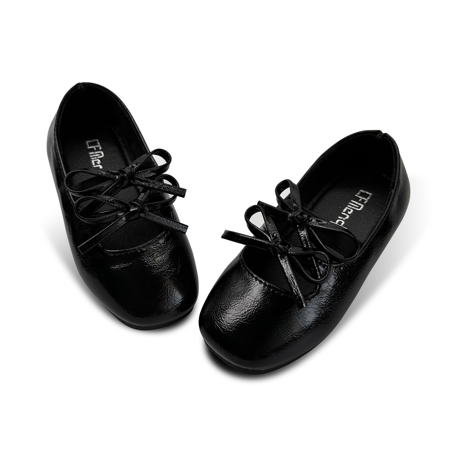 Toddler Girls Mary Jane Dress Shoes Little Kids Ballet Flats Bowkont Flower Wedding Party School Princess Shoes