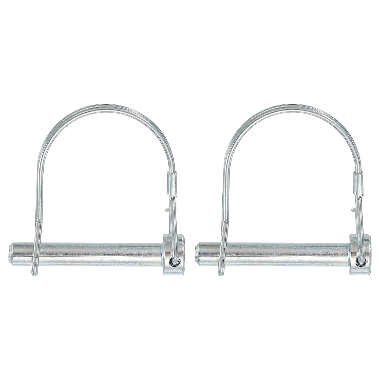 Trailer Coupler Pin, Pto Shaft Locking Hitch Pin - Fitting for (Farm Trailers - Wagons Towing - Garden Lawn Equipment - Hitches) 5/16" x 2" & 2 Pcs & Carbon Steel