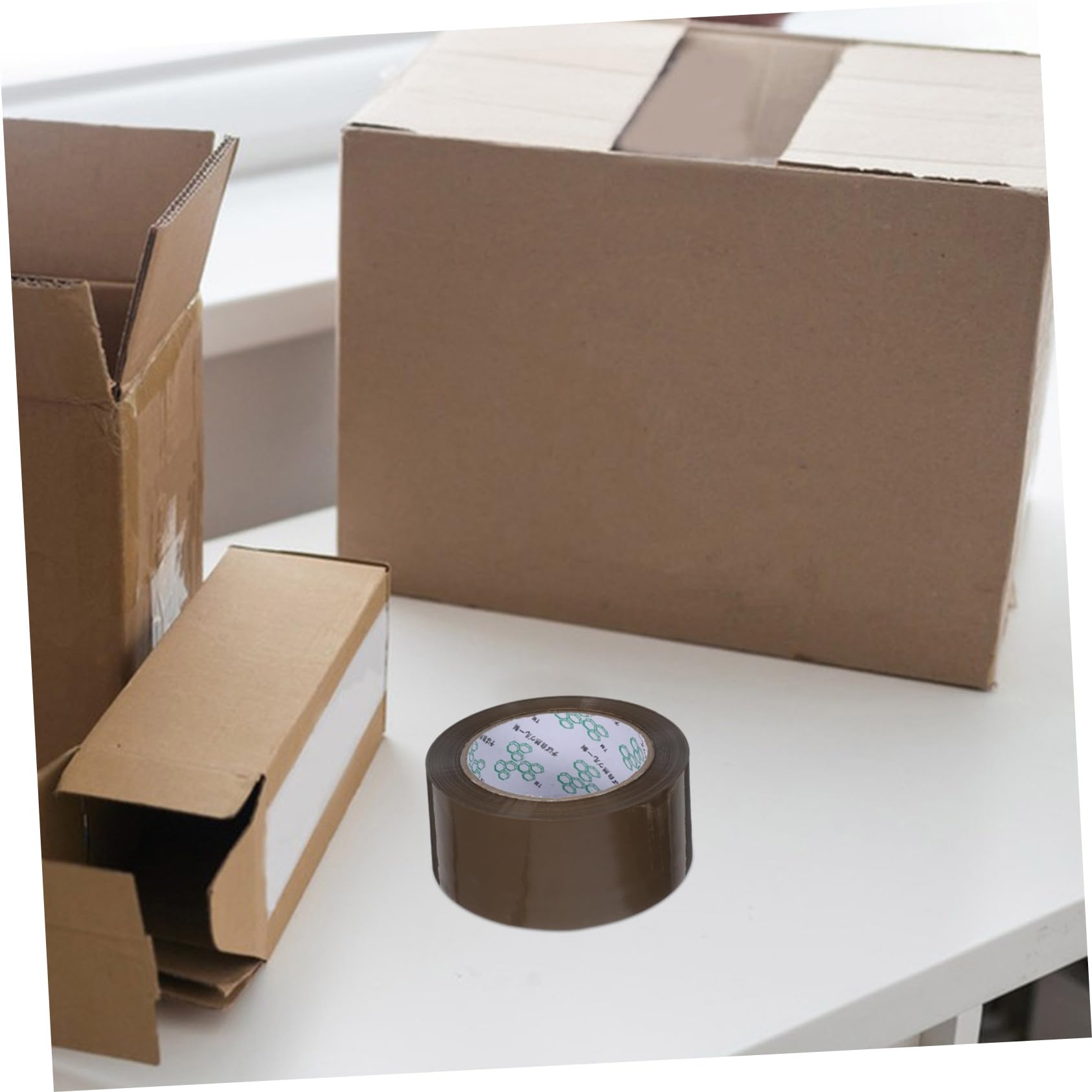 5 Rollen Klebeband Paketklebeband Braun Stark Haftend Verpackungsklebeband für Kartons Versand Umzug Vielseitig und Robust