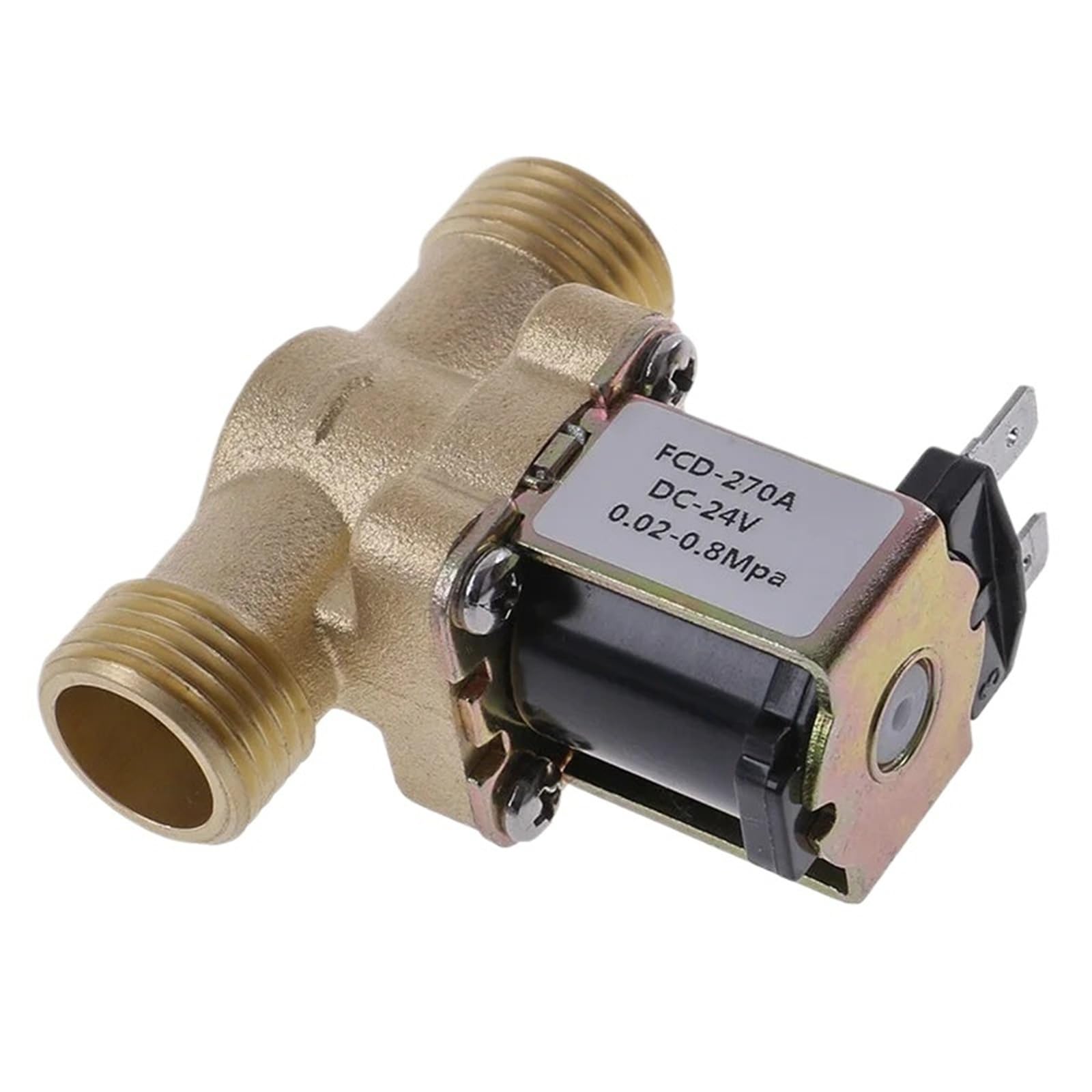 Électrovanne laiton G1/2 220V normal close pour chauffe-eau solaire