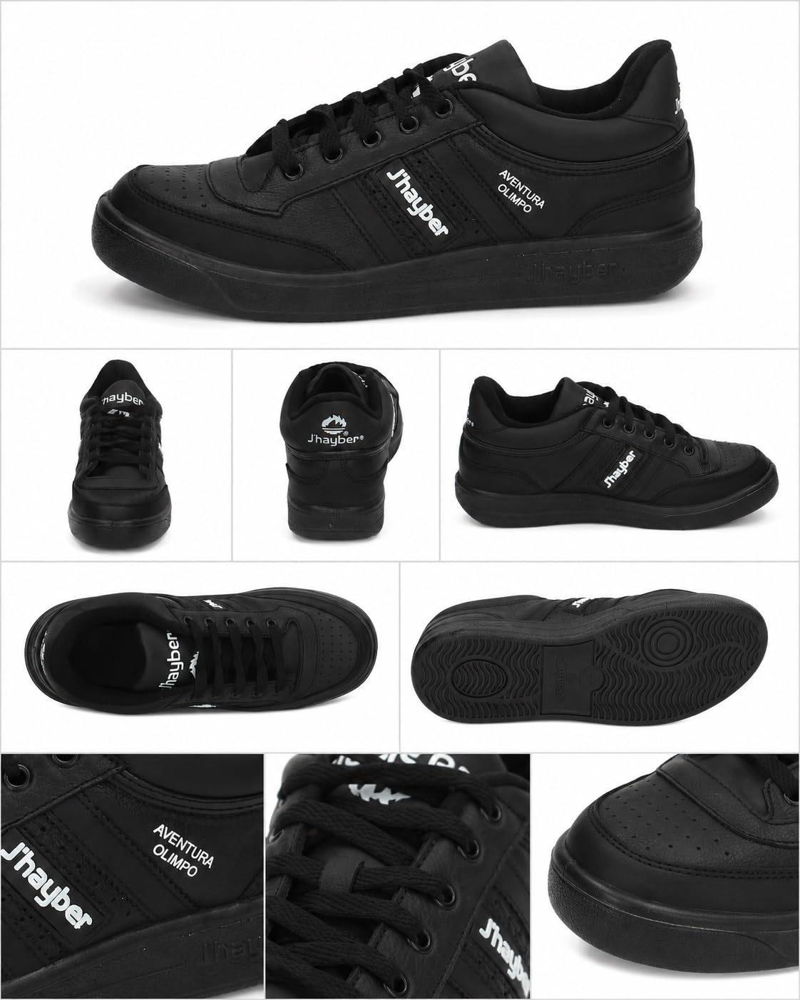 J'hayber Olimpo Zapatillas deportivas para hombre negro talla 43