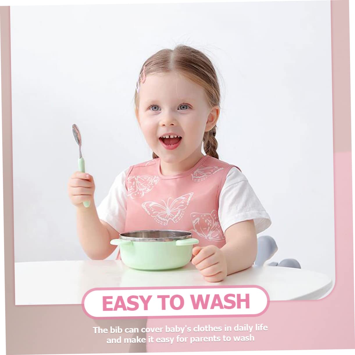 VICASKY bambino che mangia bavaglino cucina kitchen Comodo mangiare bavaglino grembiule per bambini bavaglini che mangia il bambino per l'alimentazione dei bambini