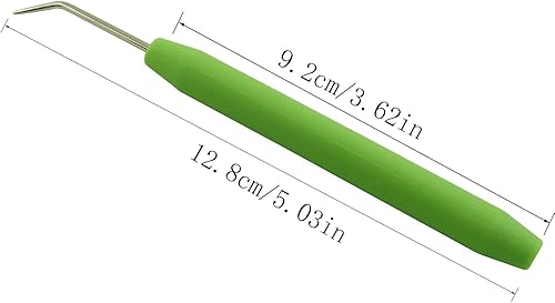 Miniatura 4 de JCBIZ 4 accesorios de telar de tejer de ganchillo para herramientas de mano de bricolaje, 5.0 in de longitud, color rojo rosa y verde para sombreros