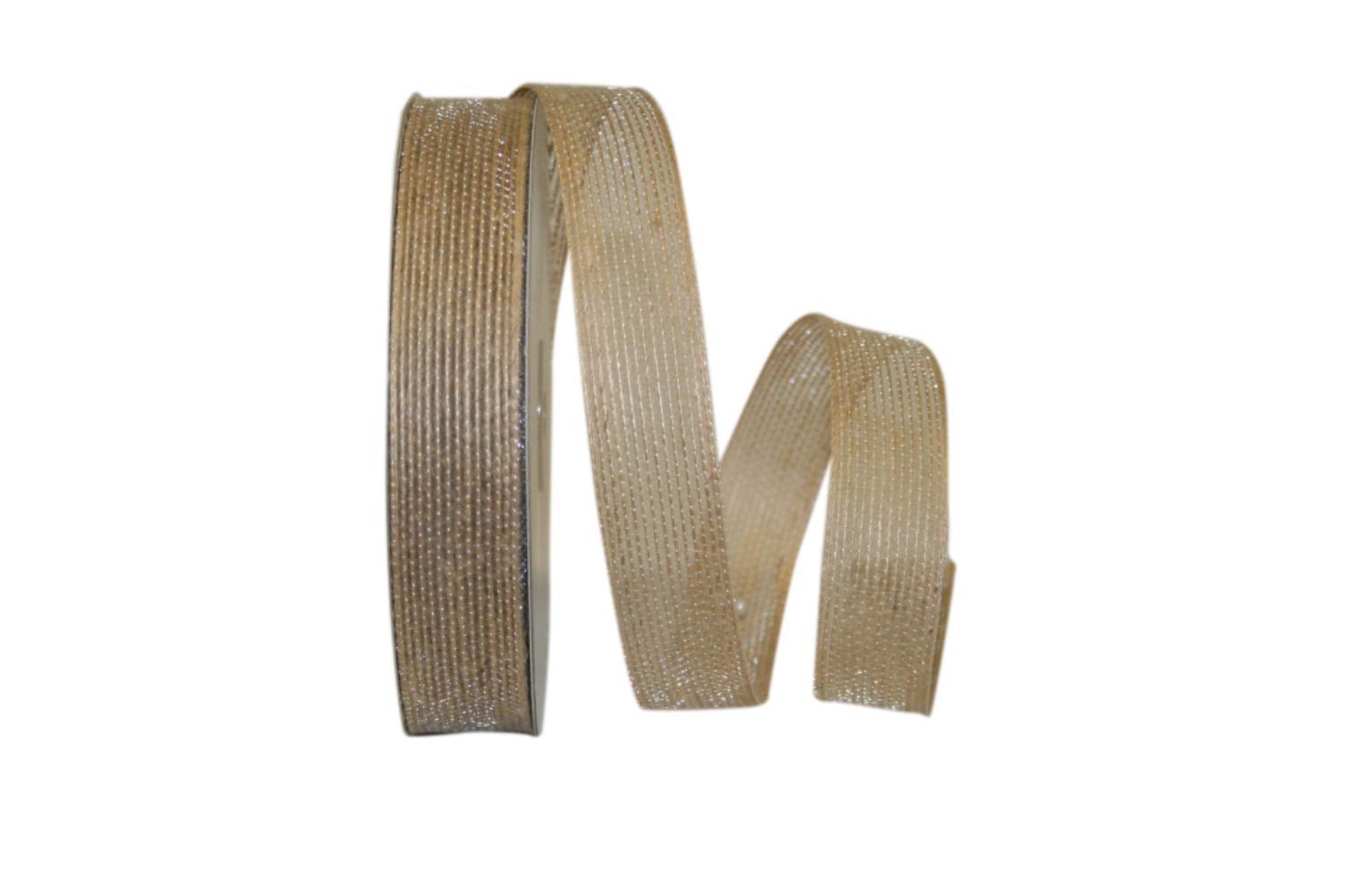 Ruban Naturel 2,5 cm x 22,9 m Reliant pour loisirs créatifs