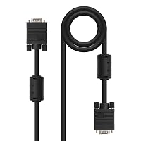 Nanocable 10.15.0115 - Cavo SVGA con ferrite di Alta qualità per Monitor