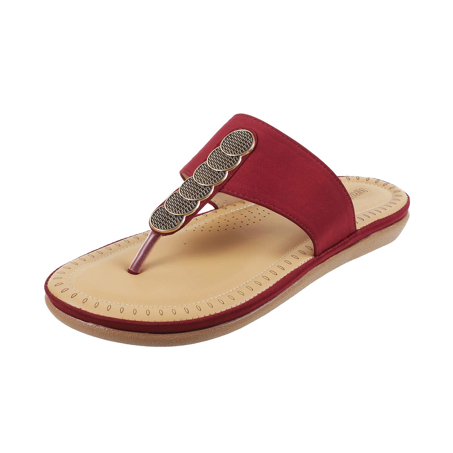 Walkway Womens Synthetic Maron Slip Ons (Size (5 UK (38 EU)) (B08CRLQL4X) Amazon Price History, Amazon Price Tracker