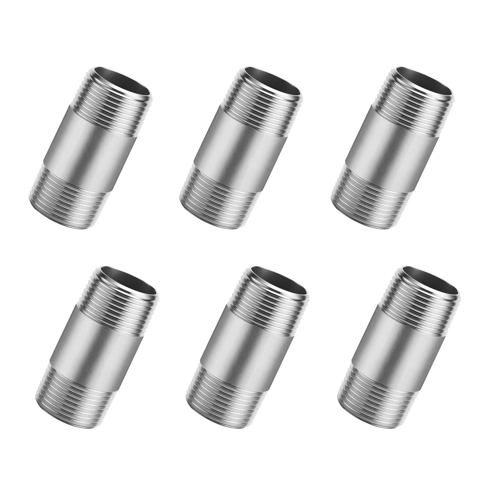 Boquilla roscada macho NPT de 1/2 pulgada en acero SCH40 para hidráulica industrial