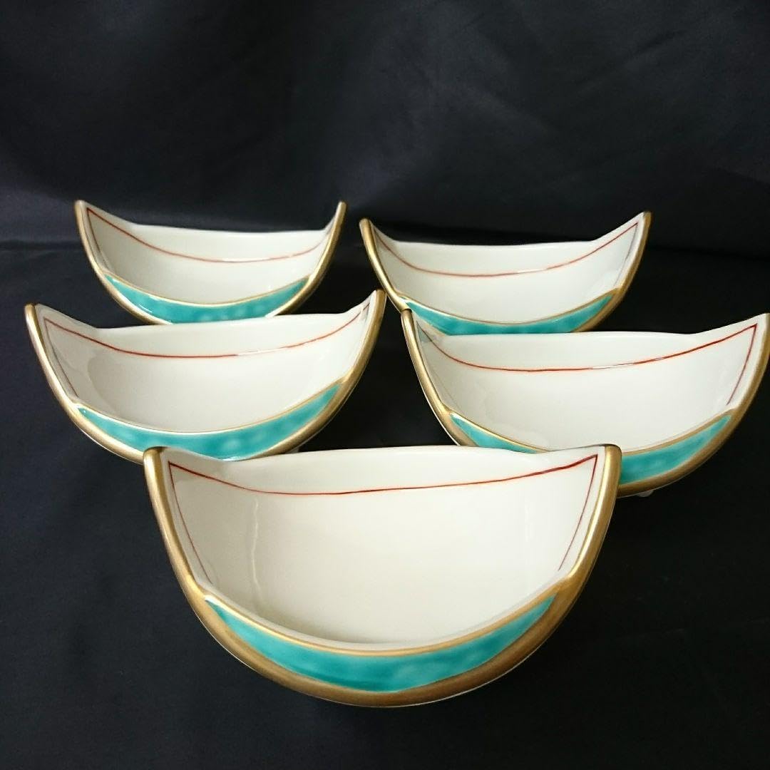 有田焼 小鉢 5個 舟型 金彩 元箱なし お正月 お祝い おもてなし 有田焼