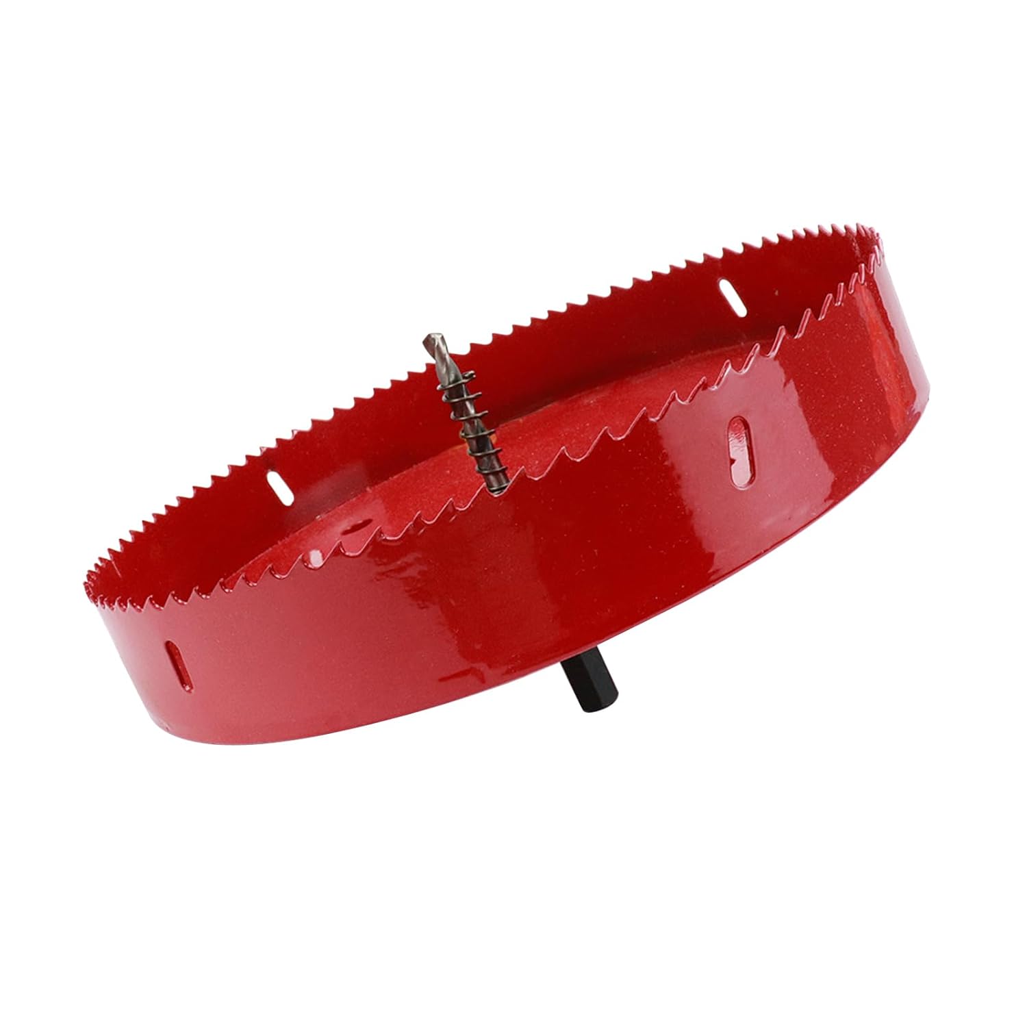 8.5 Inch / 215mm Hole Saw with Arbor and Pilot Drill Bit, Heavy Duty Bi-Metal Hole Cutter for Fiberboard, Wood, Drywall, Plastic, Soft Metal Sheet, PVC Board and Cornhole Boards Drilling