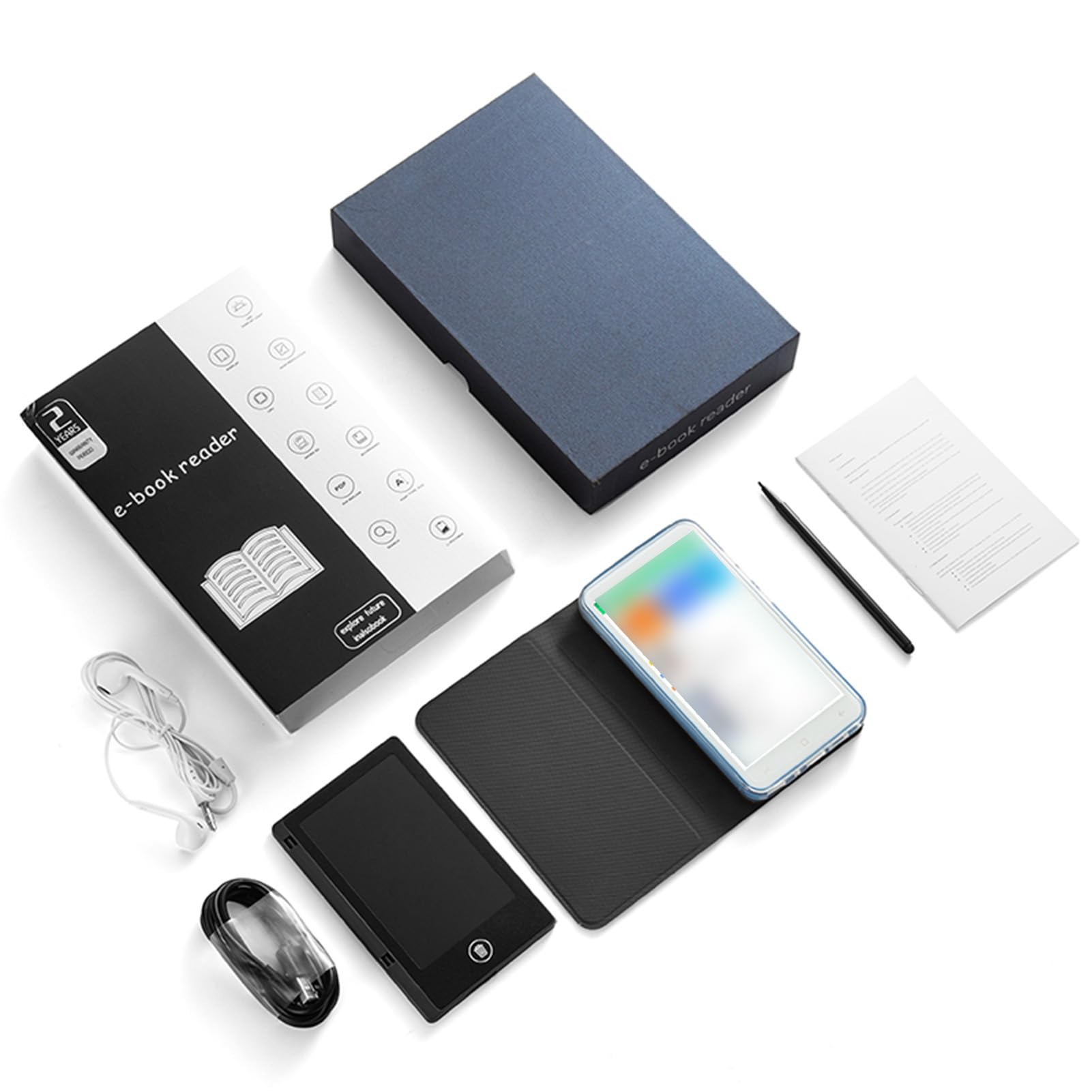 OPPWONG Lector de Libros Electrónicos de 5 Pulgadas, Lector de Libros Electrónicos Compacto y Liviano, Tableta de Escritura a Mano con Pantalla Protectora para Ojos, Cámara de 5 M