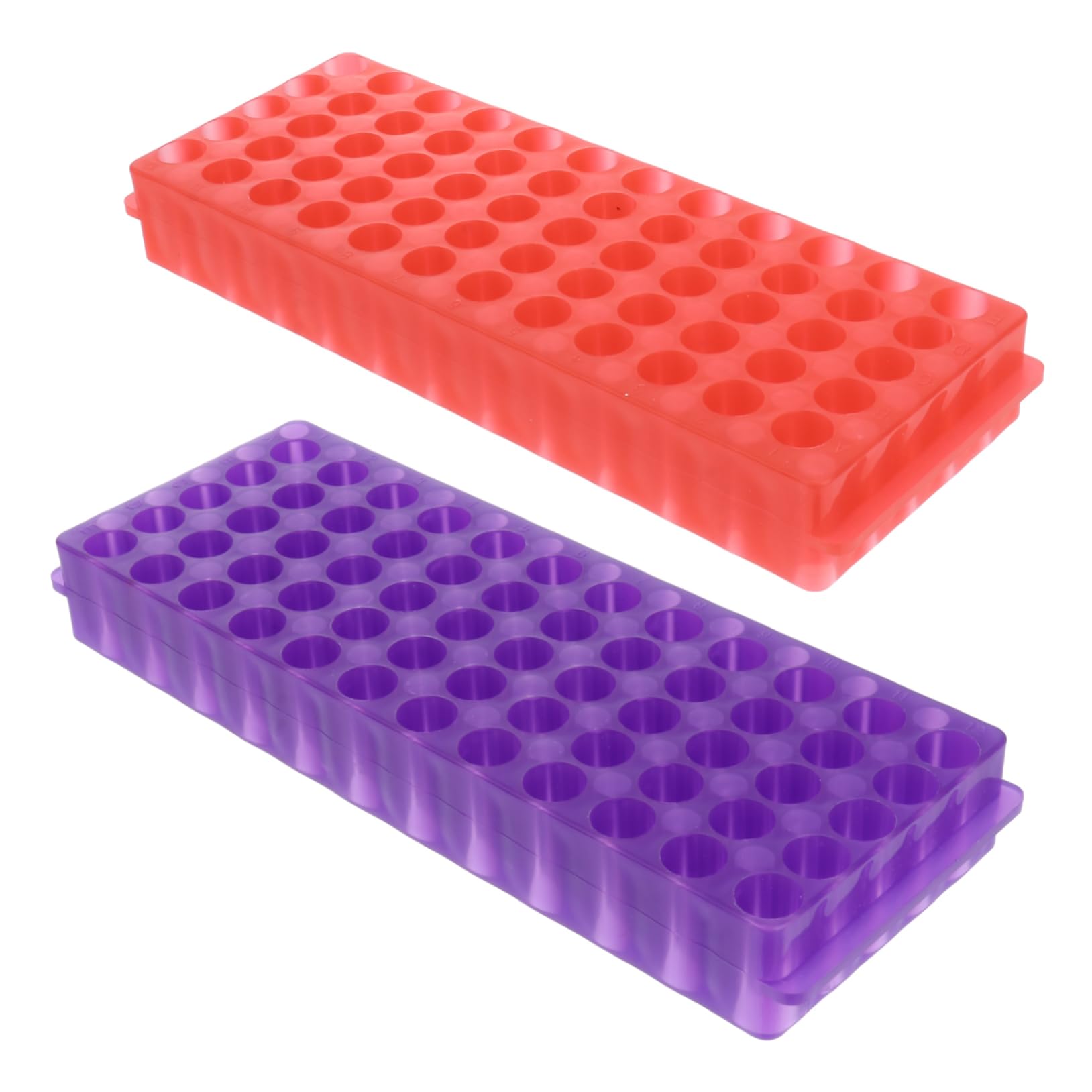 SOLUSTRE Gradilla Material Pp Resistente para Tubos de Centrífuga de Laboratorio de 60 Doble Panel 2 Piezas para Análisis Científicos Precisos