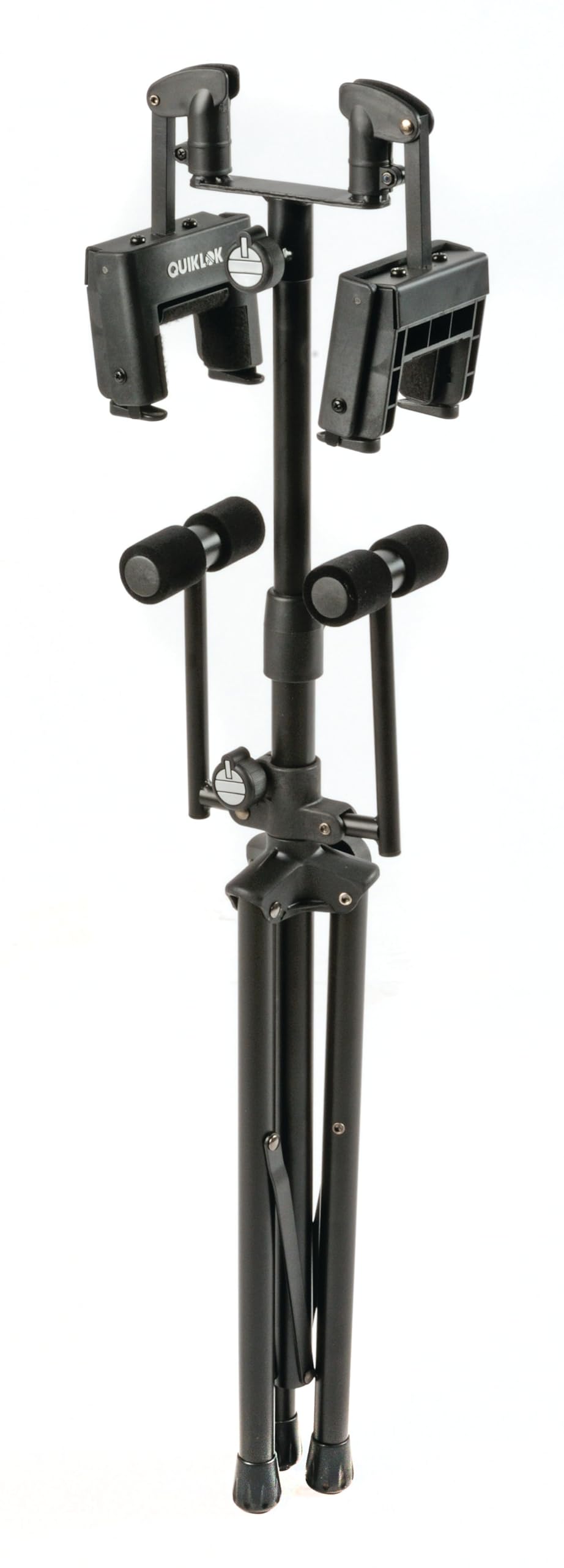 QUIK LOK GS/528 Support universel pour 2 guitares acoustiques/électriques, noir