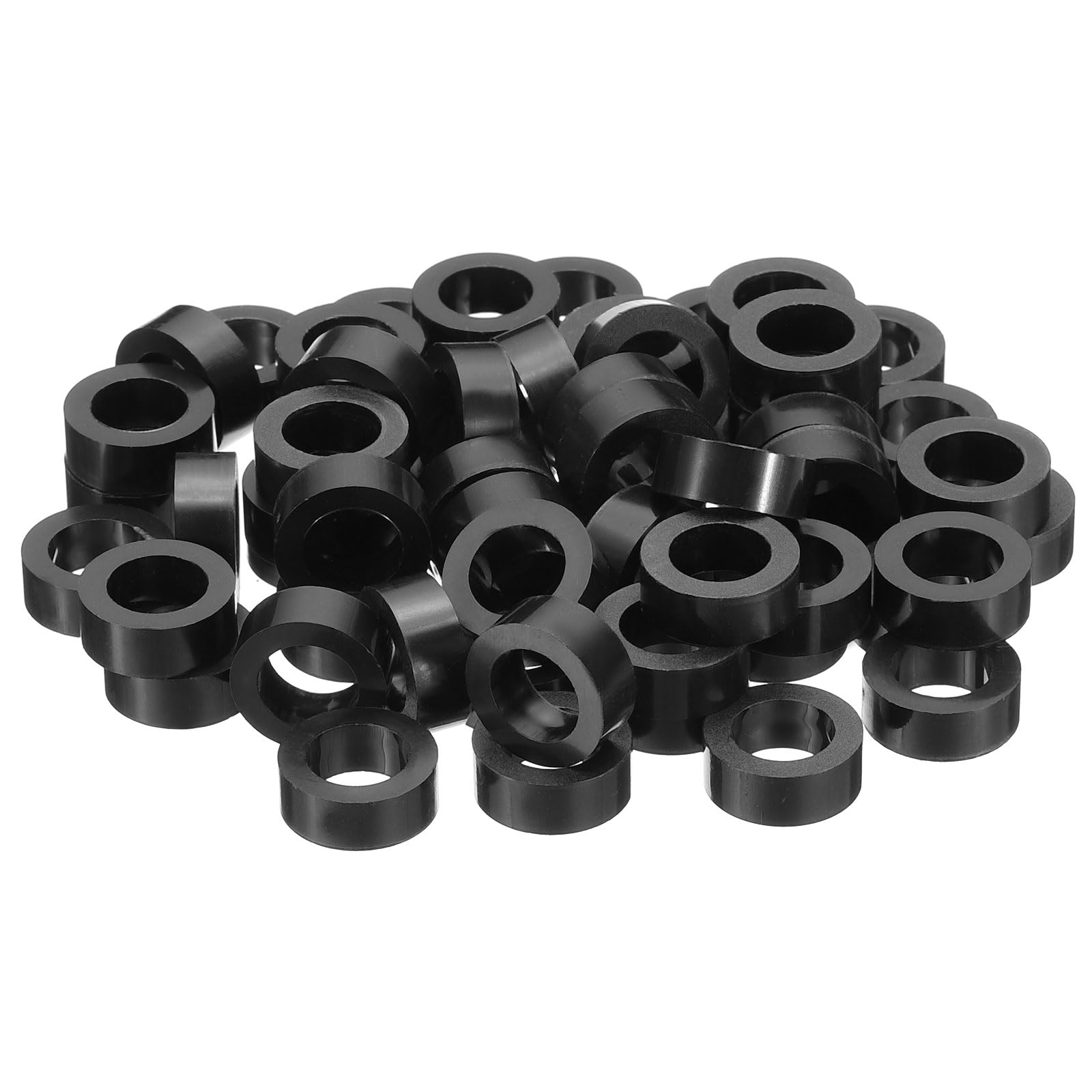 PATIKIL M10 Round Electrical Outlet ABS Spacers Washer, 60 Pcs 10.2mm ID, 16mm OD